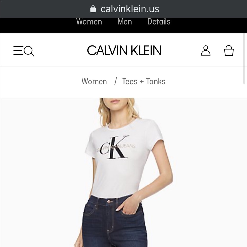 Calvin Klein Monogram Logo Crewneck T-Shirt